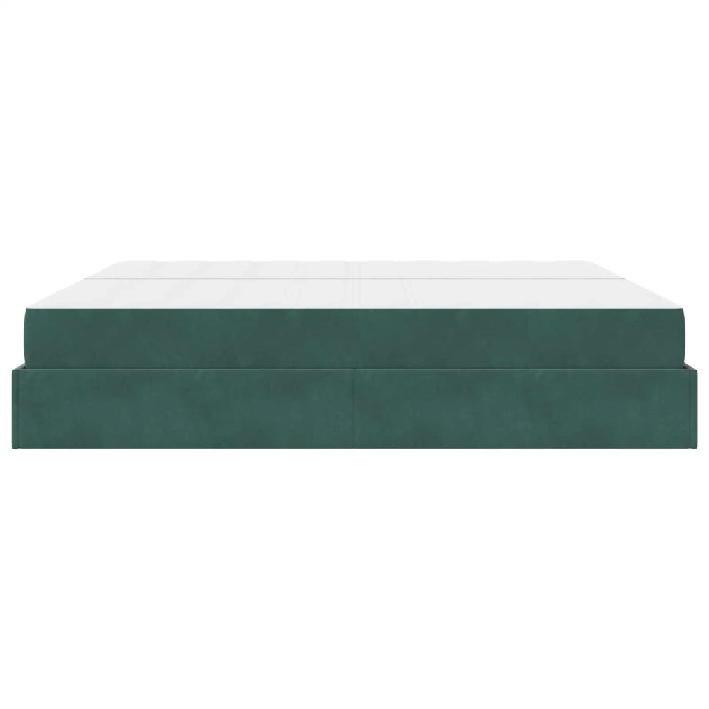 Struttura letto con materasso con materasso 2 pcs Verde Velluto 3399585