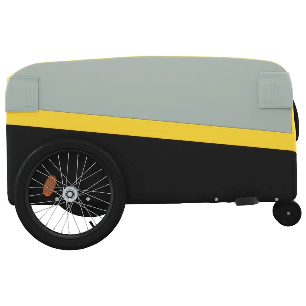 Rimorchio da Bici Nero e Giallo 45 kg in Ferro CFW5686507