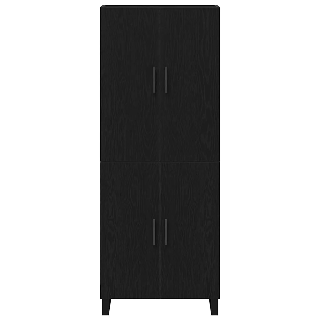 Credenza 2 pcs Rovere nero 69,5 x 34 x 180 cm 3333104