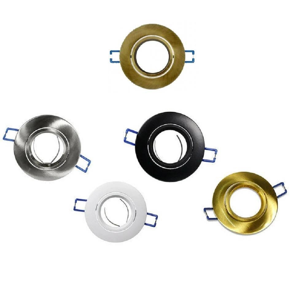 Trade Shop - Porta Faretto Da Incasso Tondo Supporto Faretti Portafaretto Controsoffitto P12 -
