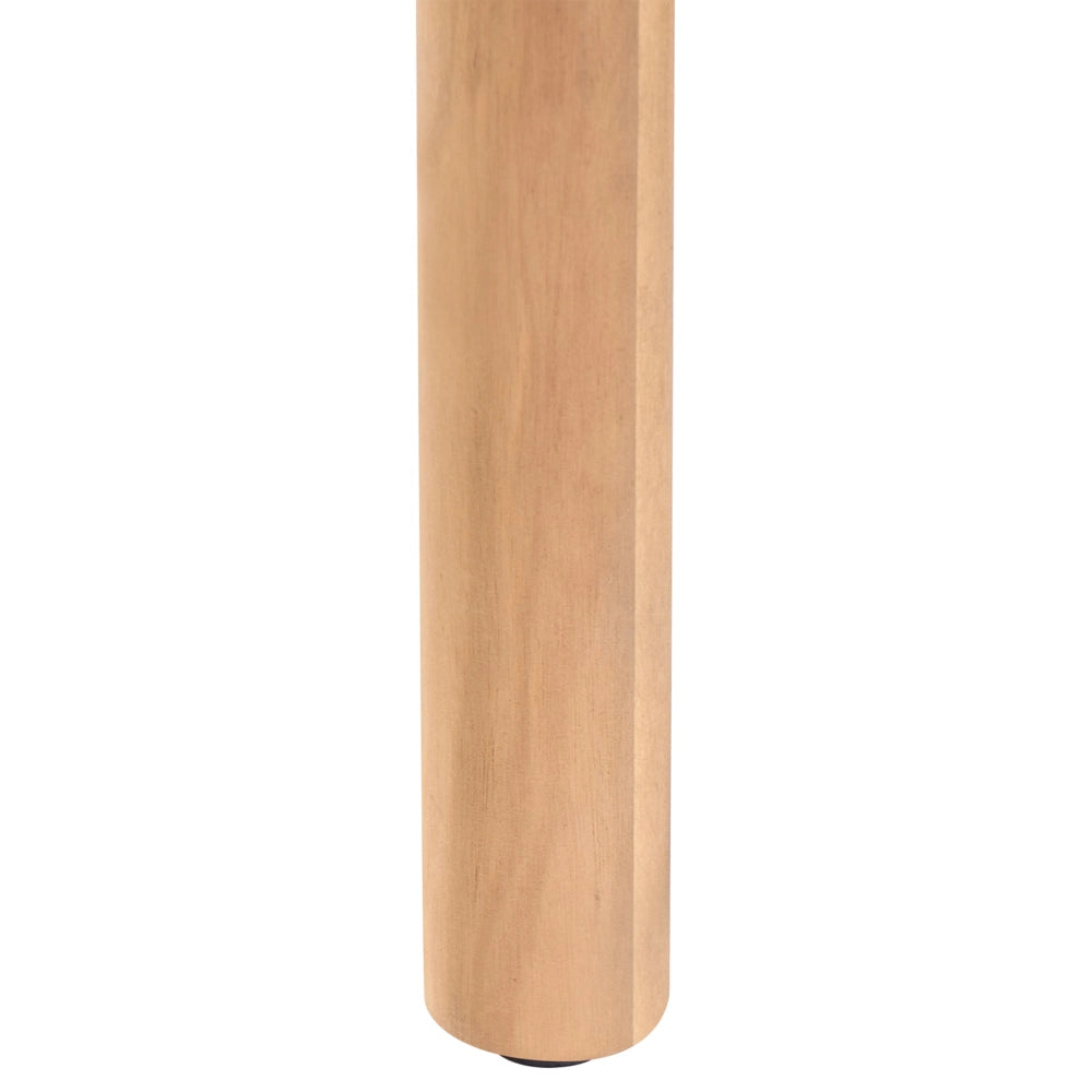 Set da pranzo da esterno composto da tavolo e 8 sedie in legno di acacia color marrone chiaro, con piano rettangolare in stile rustico da giardino