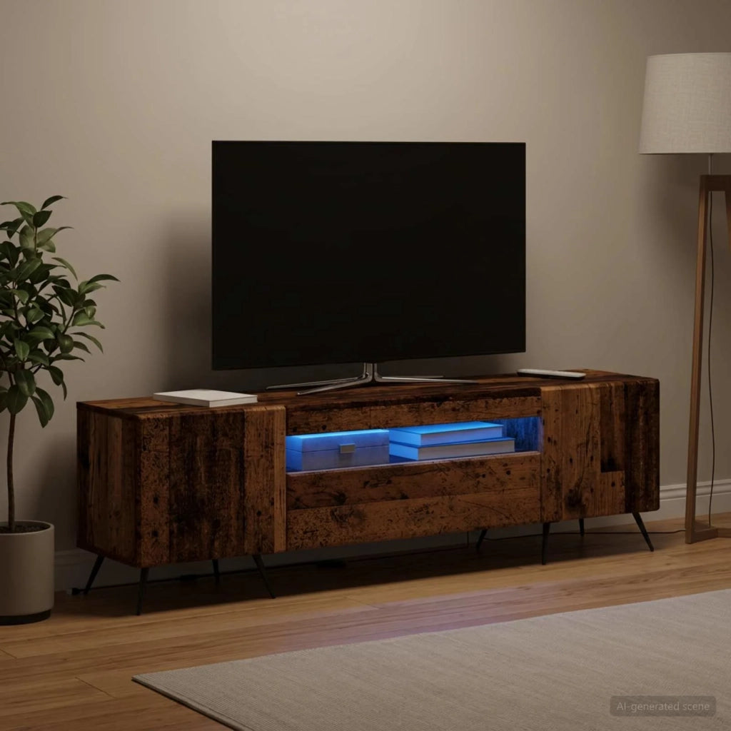 Mobile TV LED Legno antico Legno ingegnerizzato 897573