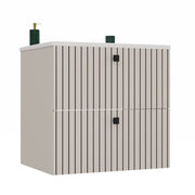 Mobile sottolavabo TIGO 60 2s cashmere scanalato frontale + umywalka