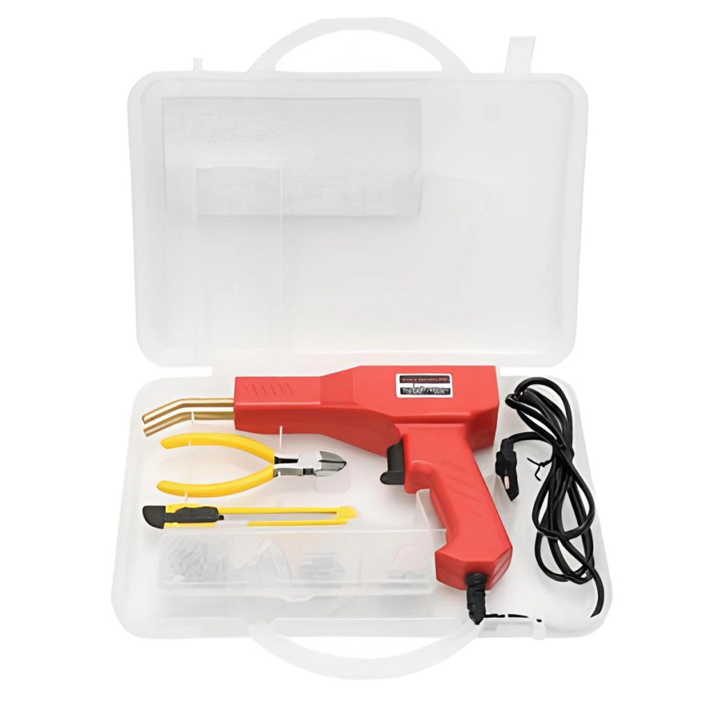 Saldatore a pistola 50W a corrente alternata per plastica con kit accessori Rosso Avizar