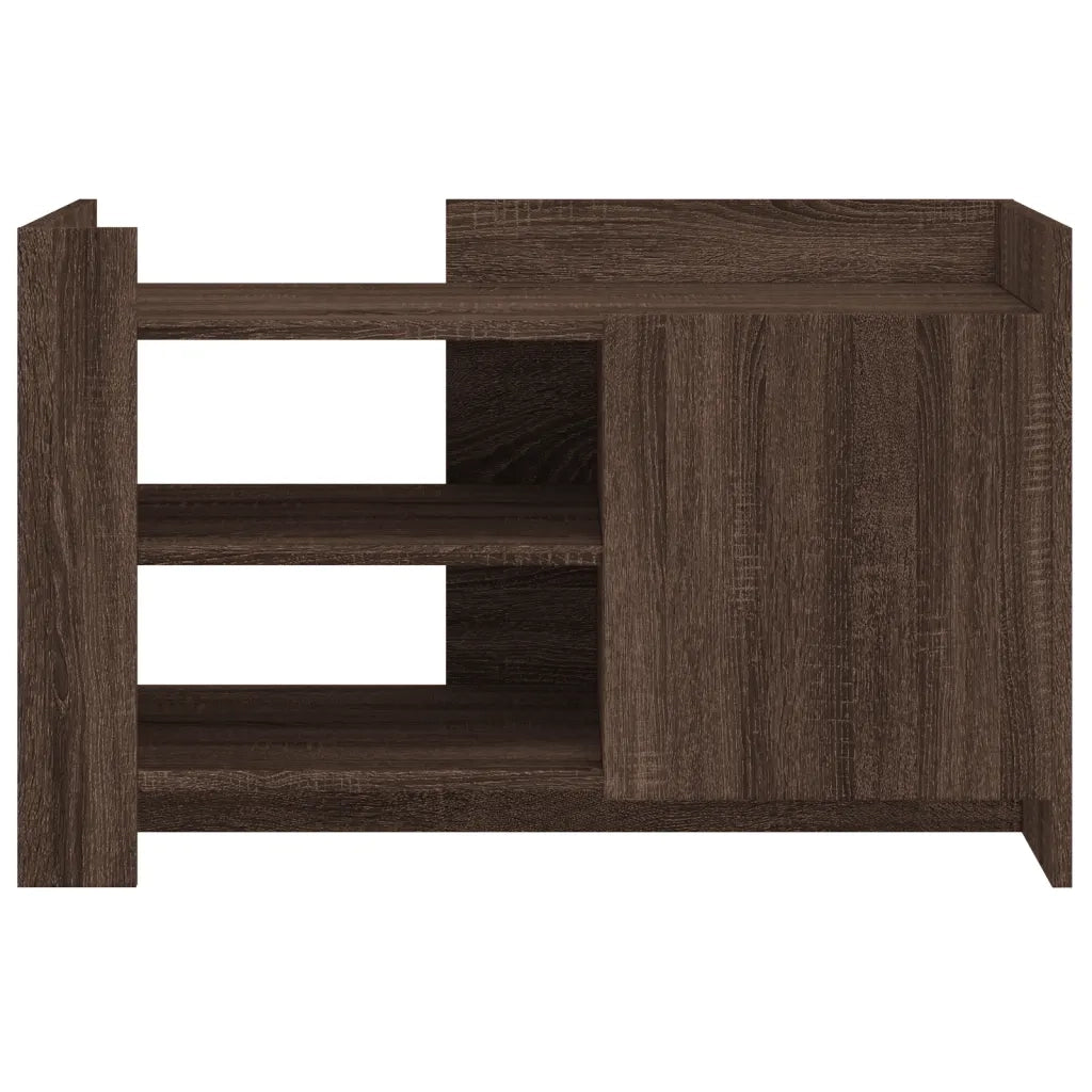 Tavolino da Salotto Rovere Marrone 80x50x50cm Legno Multistrato