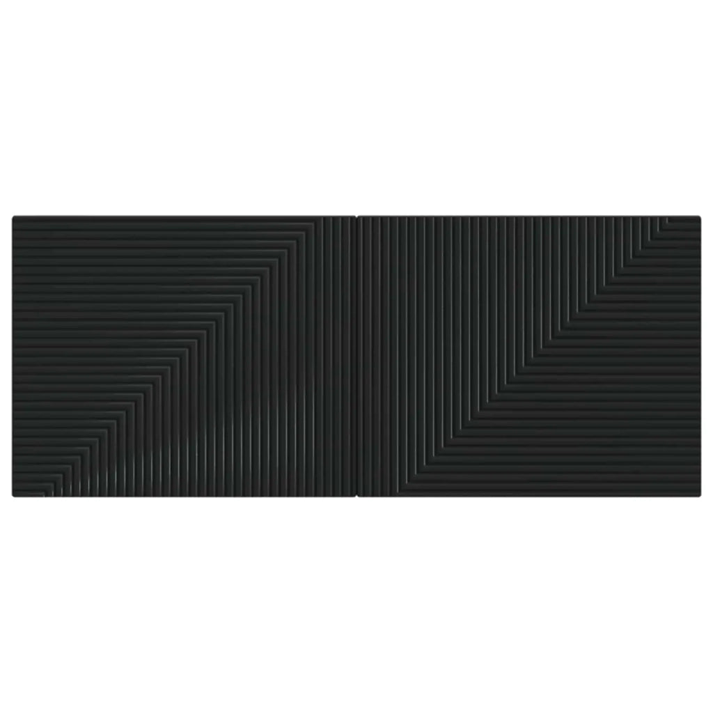 Testiera da Muro HAARLEM Nero Legno ingegnerizzato 896966