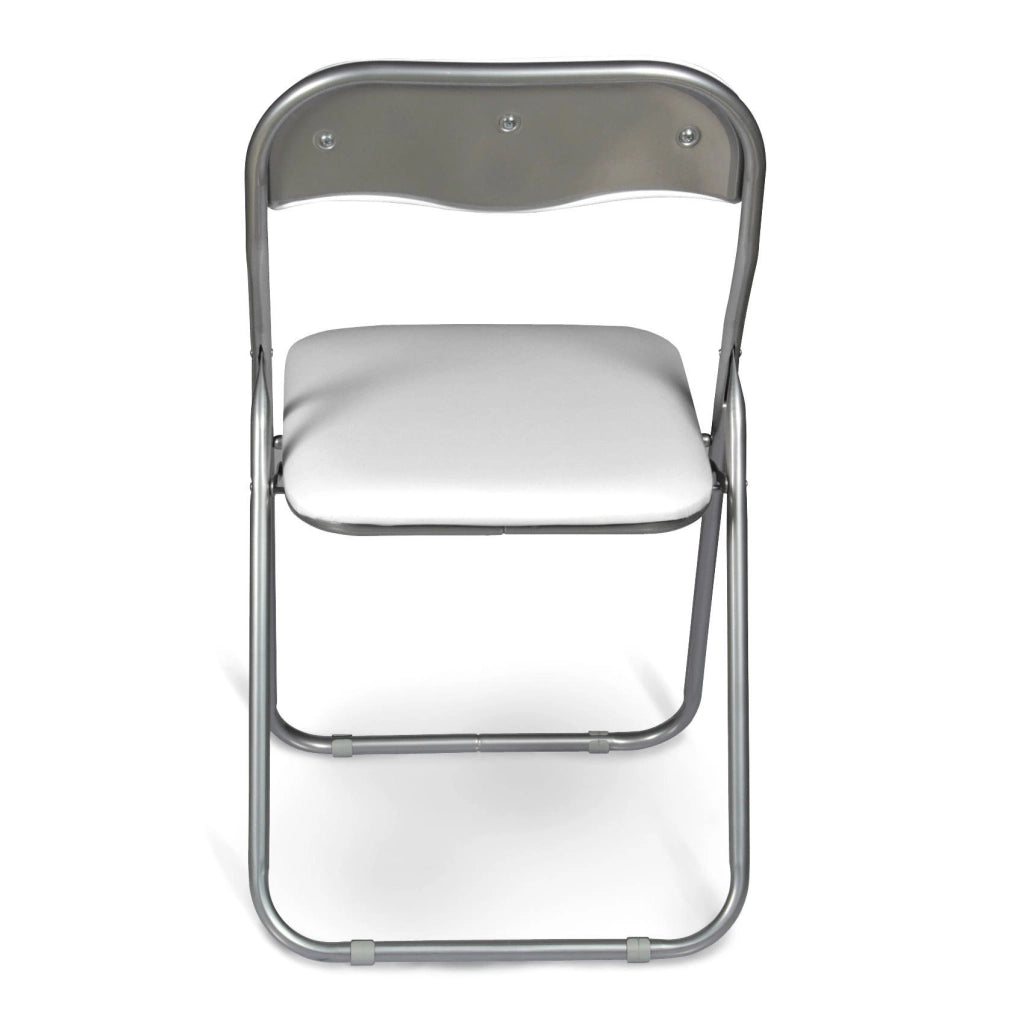 Set di sei sedie Antenore, colore bianco, Misure 43 x 47 x 78 cm