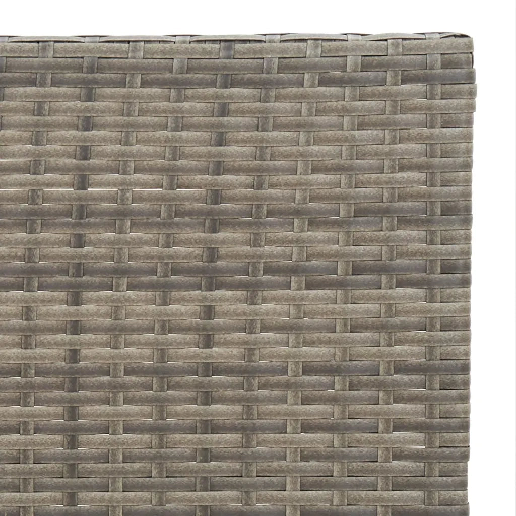 Tavolo Pieghevole da BistrÃ² Grigio 55x54x71 cm Polyrattan