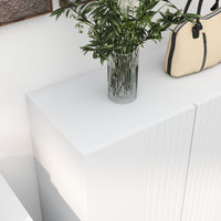 Mobile Scarpiera per 15-20 Paia di Scarpe 72x31,5x95 cm Ripiani Regolabili e Chiusura Ammortizzata Bianco