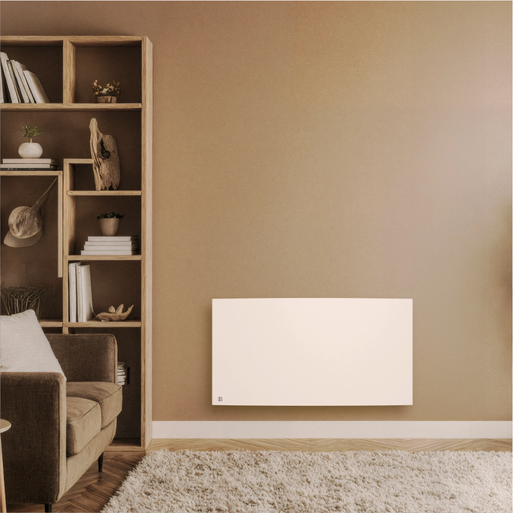 Radiatore elettrico fisso a inerzia secca in ghisa Bestherm BIA 2000W, orizzontale, bianco