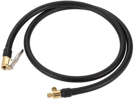Adattore di valvola di sfogo per pompa di aria - Estensibile - Flessibile e facile da installare - Nero - 100 cm - Adatto per pneumatici e altri accessori