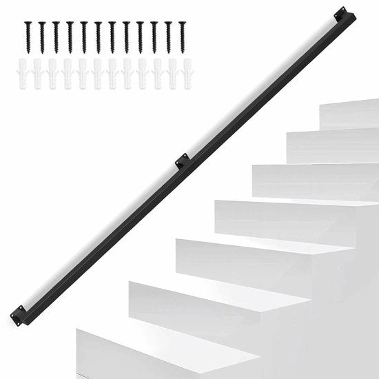 Balaustra per scala Balaustra 180 cm Balaustra per scala interno ed esterno nero