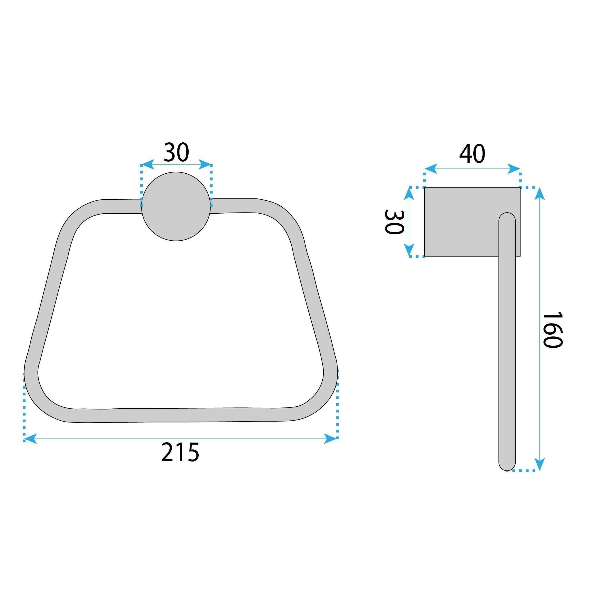 Portasciugamano Da Bagno Tomi 5810 Brush Copper