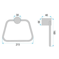 Portasciugamano Da Bagno Tomi 5810 Brush Copper