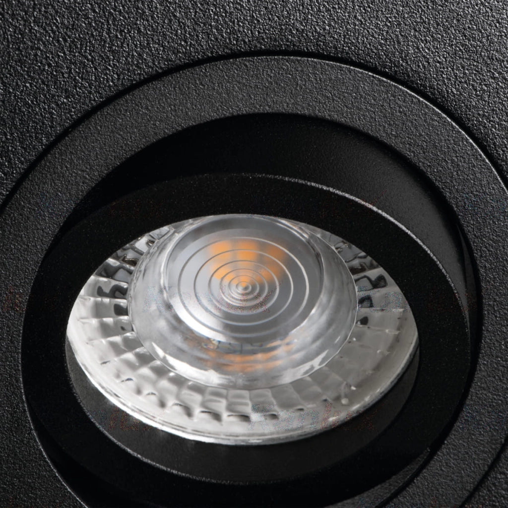 Faretto da soffitto Kanlux MINI GORD quadrato nero GU10