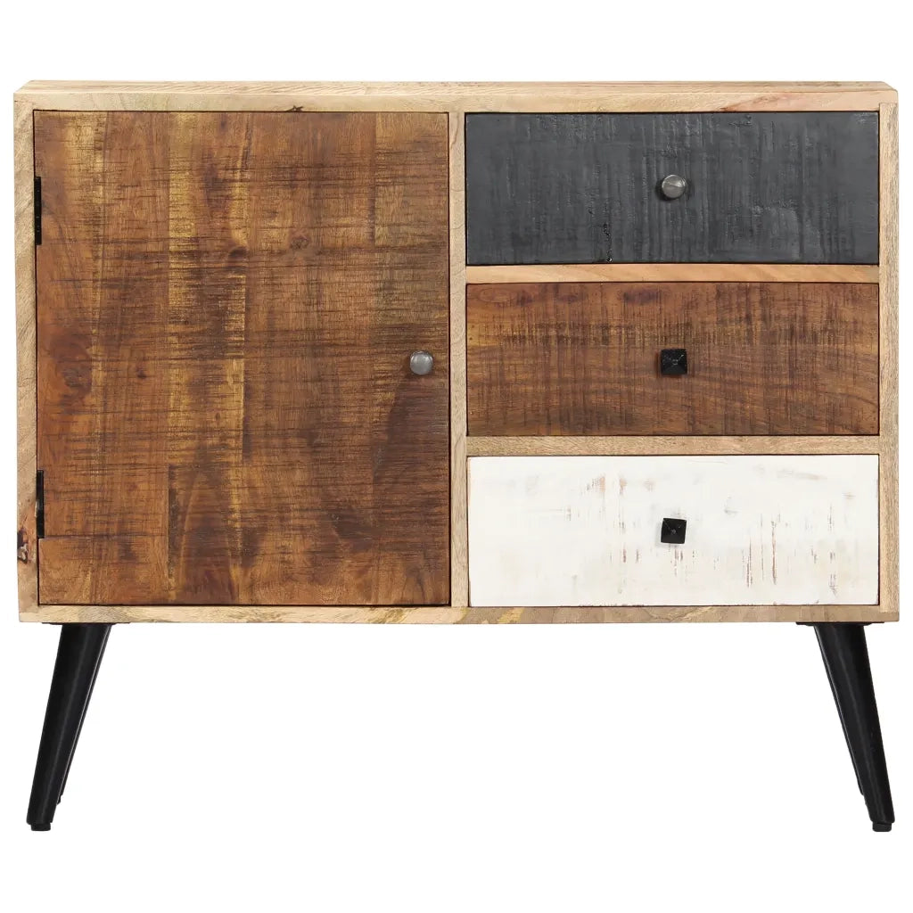 Credenza | Madia | Buffet da pranzo | Armadio da pranzo 88x30x73 cm in Legno Massello di Mango