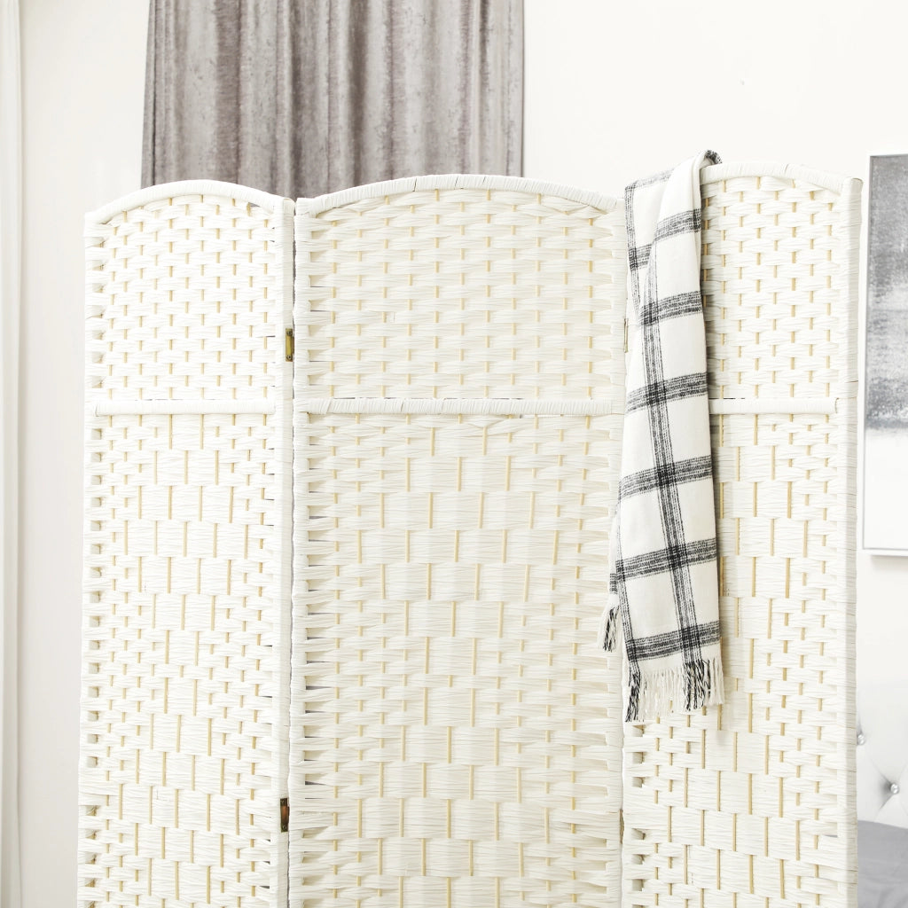 Paravento in legno 3 ante ¨C zephmum ¨C bianco 135x180 cm