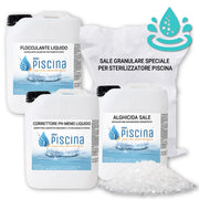 Kit mix per mantenimento piscina al SALE Volume piscina: Da 110 a 200 m³
