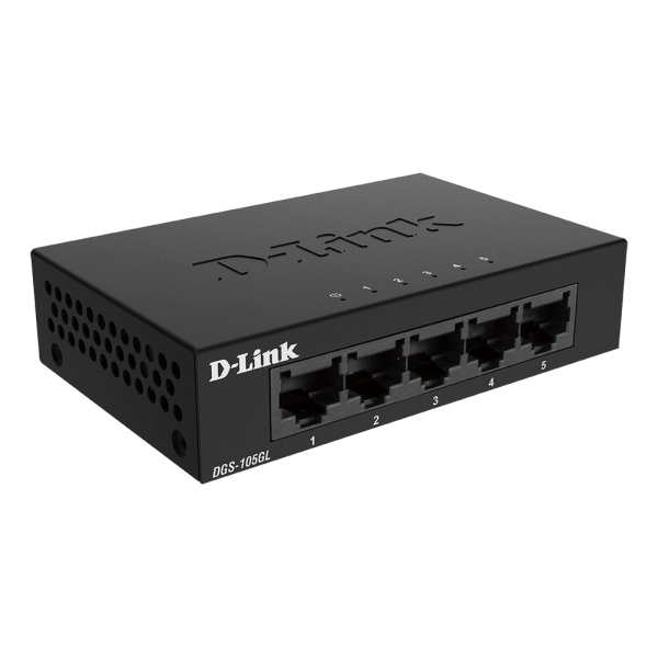 D-LINK DGS-105GL - DESKTOP SWITCH 5 PORTE GIGABIT NON GESTITE