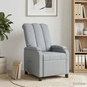 Divano Sedia-Poltrona reclinabile Grigio Chiaro Tessuto 643145