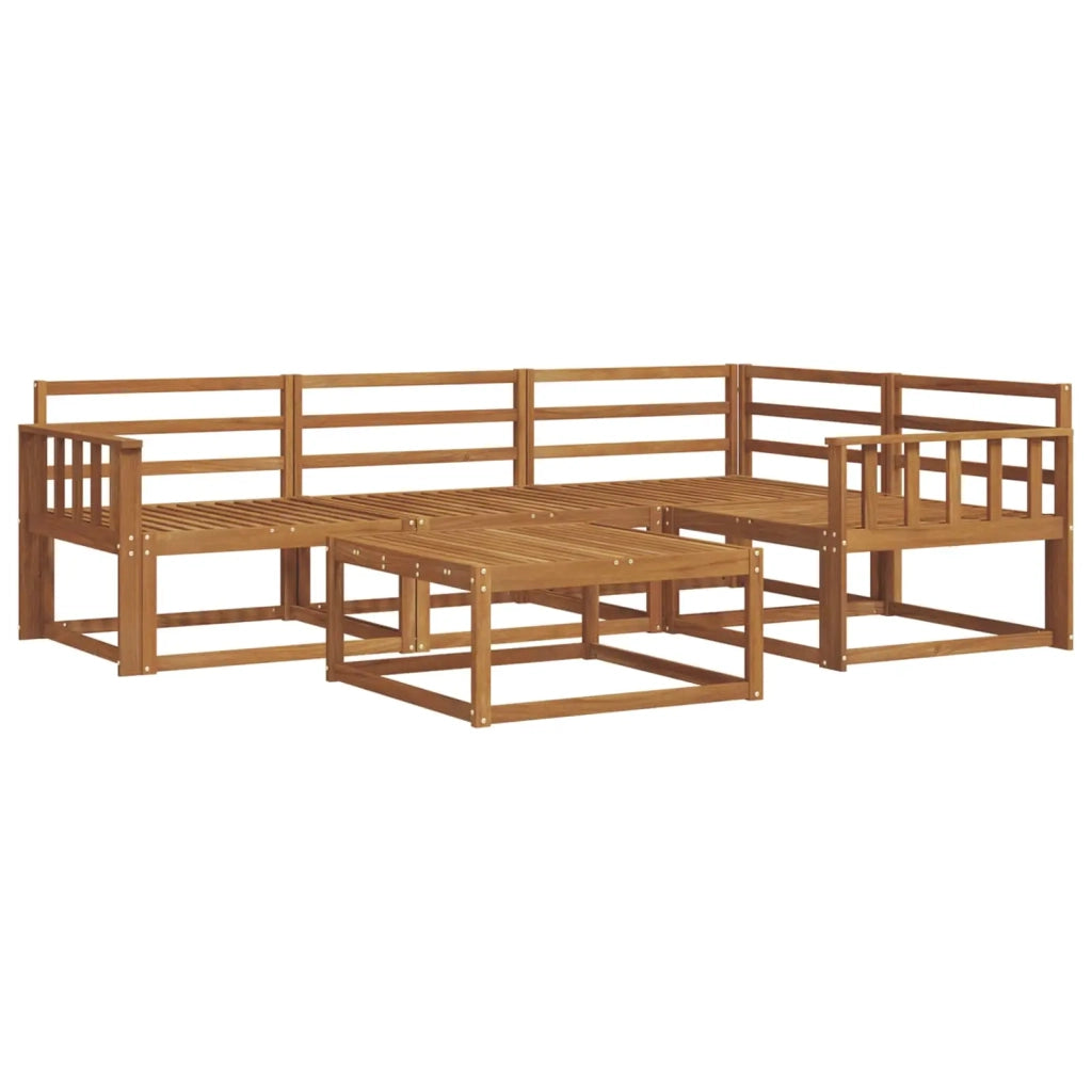 Set di divani da esterno 5 pcs Naturale