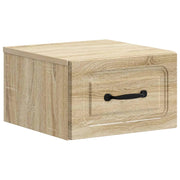 Mobiletto da notte a muro Rovere Sonoma 34,5 x 33 x 20 cm