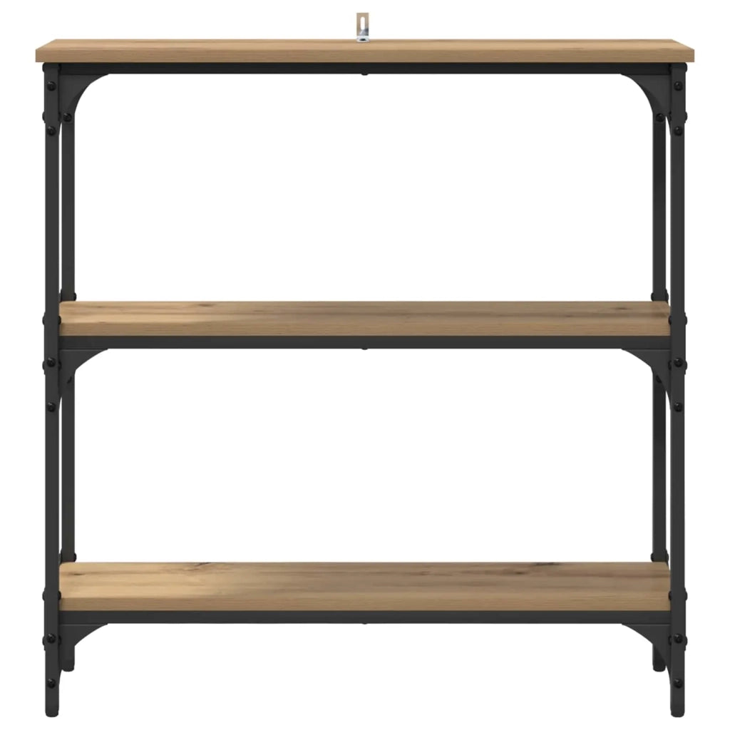 Tavolo consolle Rovere artigianale 75 x 22,5 x 75 cm