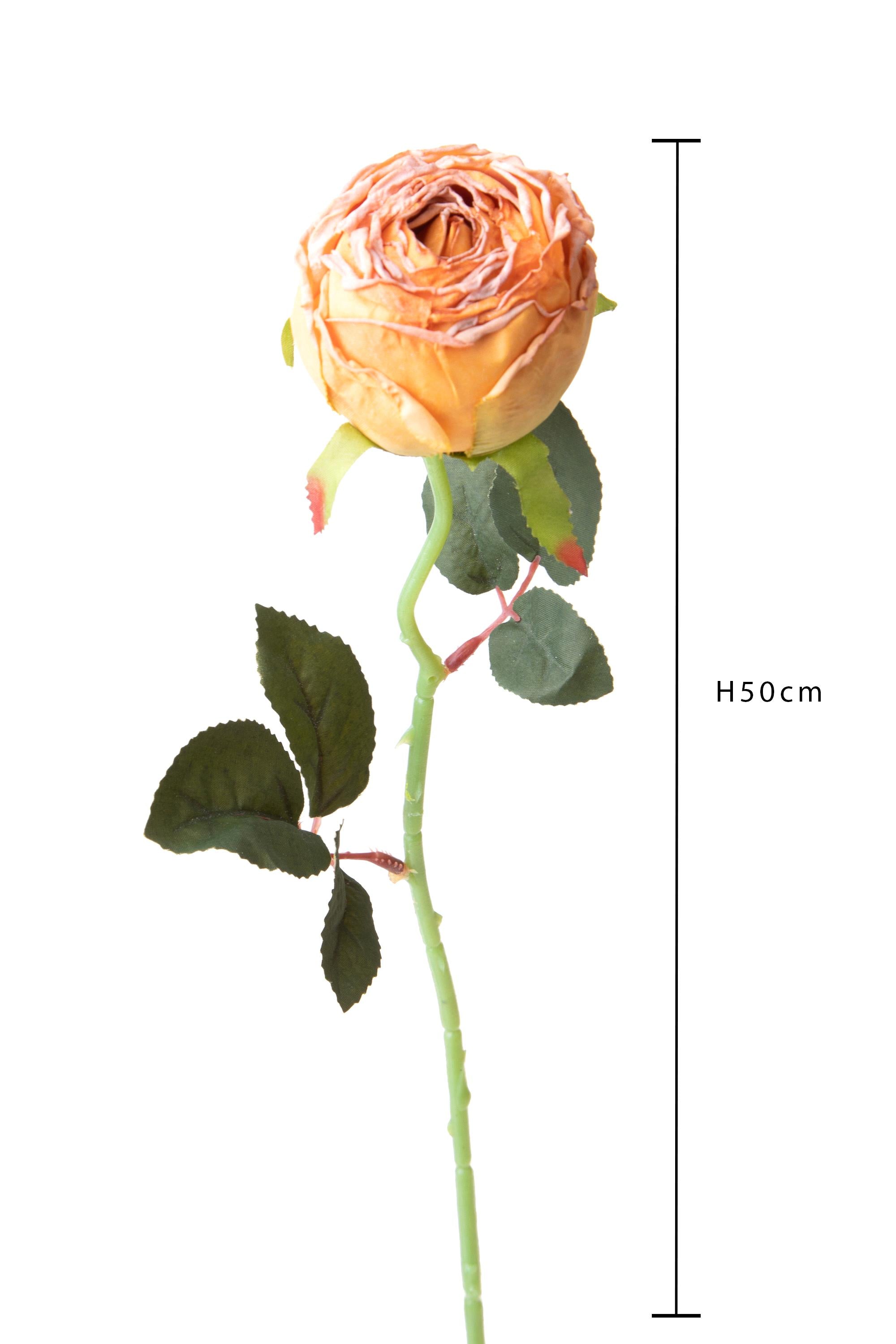 Set 8 Rose Artificiali Boccio 50 cm