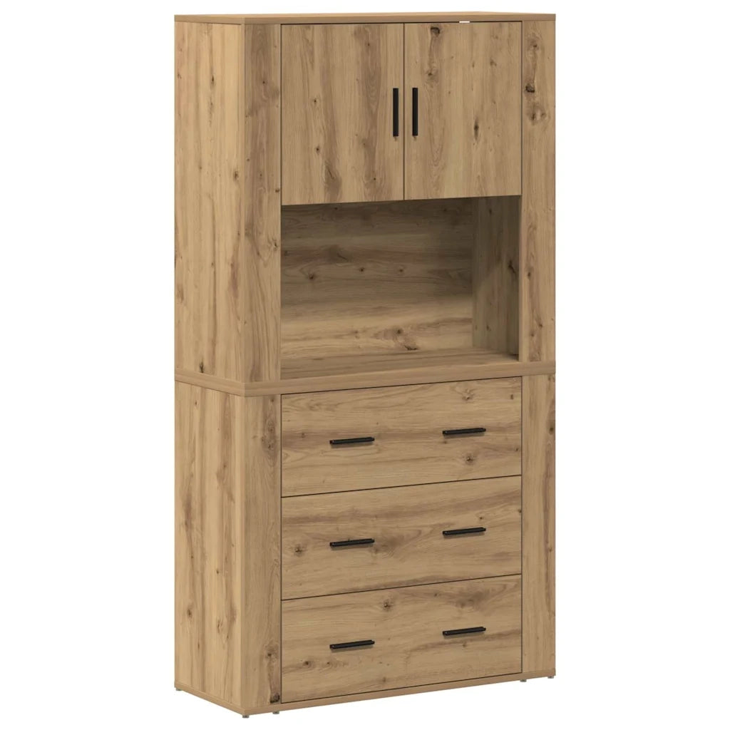 Credenza Rovere artigianale 80 x 33 x 150 cm Legno multistrato 3334344