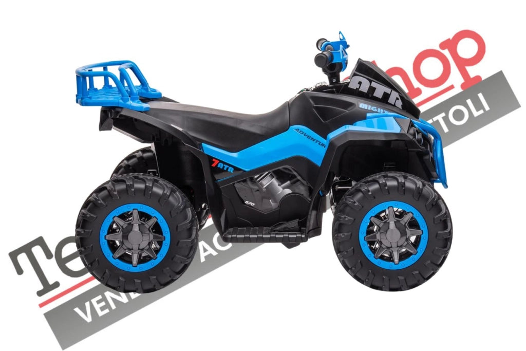 Tecnobike Shop Quad Elettrico per Bambini ATV  1.0 12V  con Radiocomando colore Blu