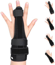Supporto per dita - Articolo per dita - Dito flessibile - Dito protettivo - Dito sostenitore - Dito supporto - Placca di sostegno in alluminio - Adatto per misura S - Ortesi per dita