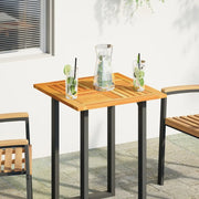 vidaXL Piano per Tavolo 60x60x2 cm Quadrato Legno Massello di Acacia
