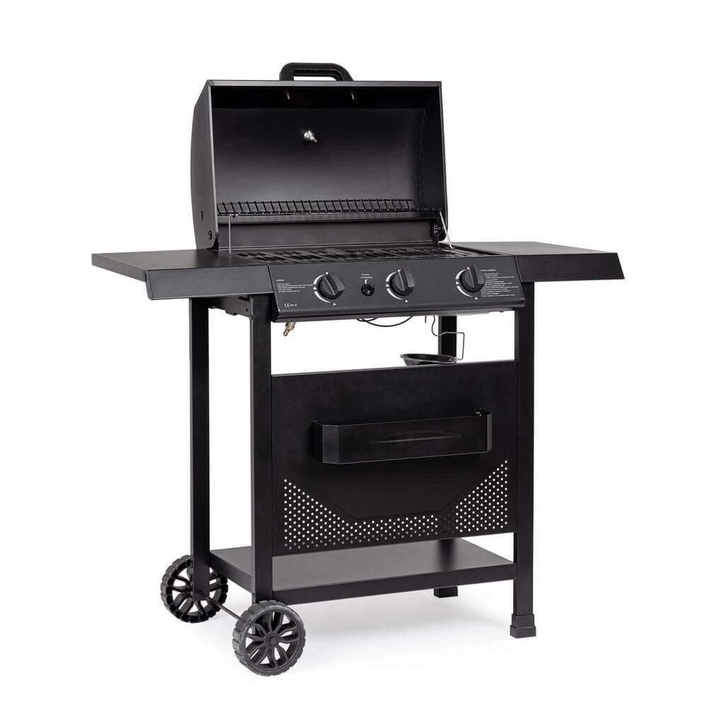 Barbecue a Gas Acciaio Nero da Esterno - LYMER