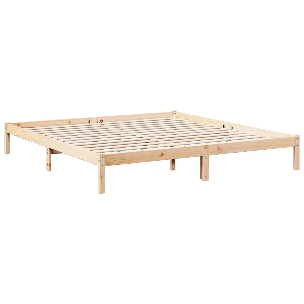 vidaXL Letto Extra Lungo senza Materasso 200x210 cm in Legno di Pino