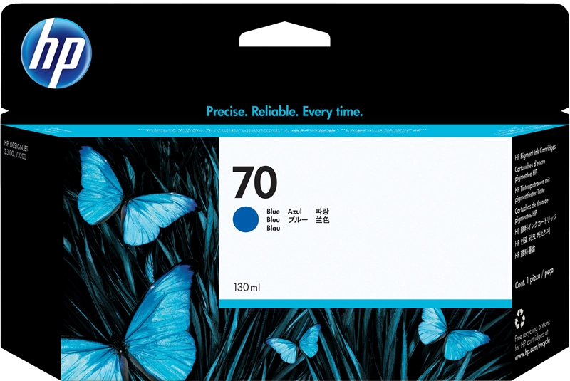 HP Cartuccia inchiostro blu 70, 130 ml