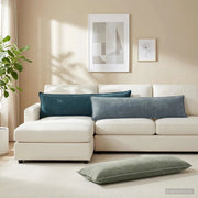 Federa 2 pz HOUTEN Blu 40 x 145 cm Tessuto Chenille 917247