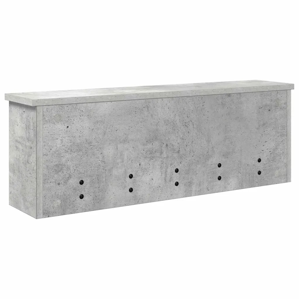 Appendiabiti a muro Grigio cemento 75 x 16 x 26 cm CFW2071886
