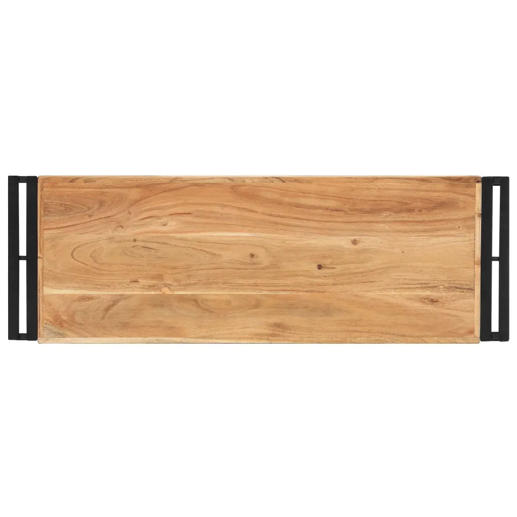 Tavolo Consolle 90x30x75 cm in Legno Massello di Acacia cod mxl 57211