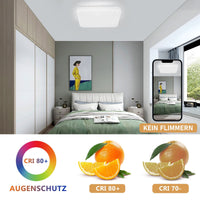 ZMH Lampada da soffitto LED 37W telecomando motivo stellato per camera letto