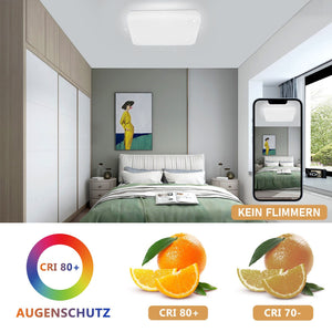 ZMH Lampada da soffitto LED 37W telecomando motivo stellato per camera letto