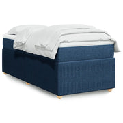 Giroletto a Molle con Materasso-Struttura Letto Blu 90x190 cm in Tessuto 379649