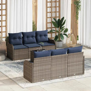 Set Divano da Giardino Grigio 55 x 55 x 37 cm polyrattan 3345595