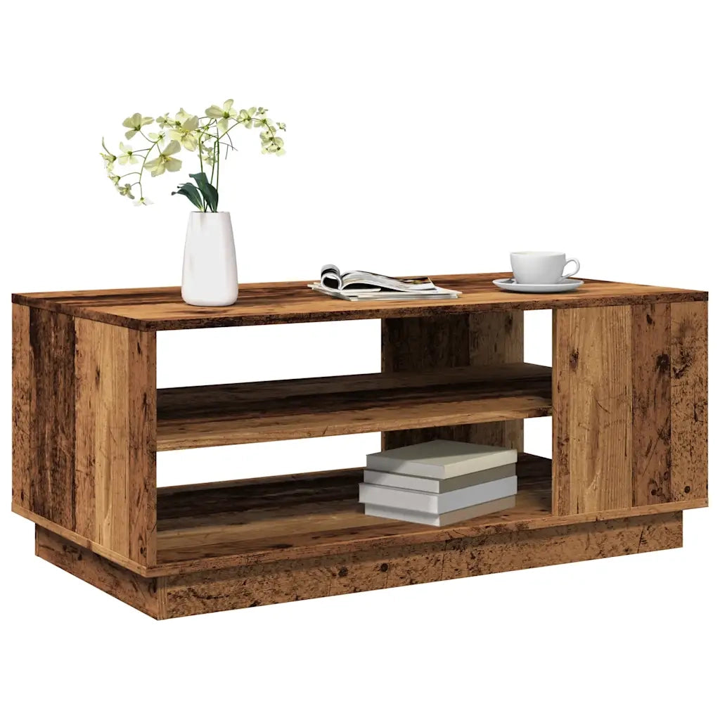 vidaXL Tavolino da Salotto Legno Antico 102x55x43 cm Legno Multistrato