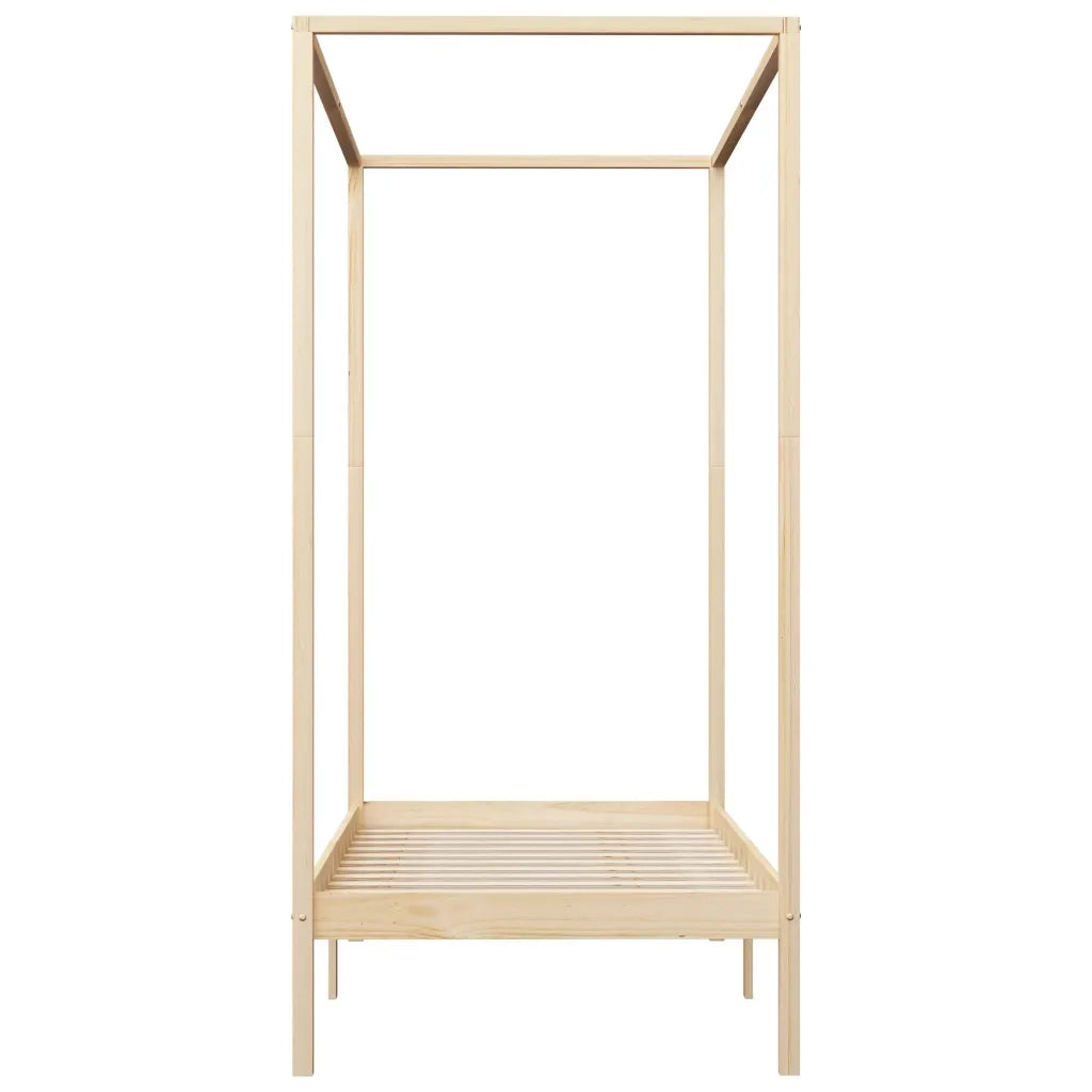Giroletto senza Materasso-Struttura Letto 100x200 cm in Legno Massello di Pino 551525