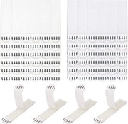 36 Paia di Strisce di Appendi la Parete Autoadesive - Ganci Rimovibili - Bianco - Ideali per Appendere Poster o Immagini Senza Cornice - Cornici per L'Arte da Parete - 19 x 92 mm chiodo adesivo