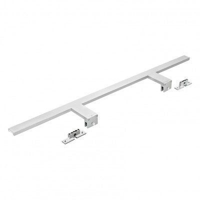 Specchio bagno 100x60 cm reversibile con luce LED naturale