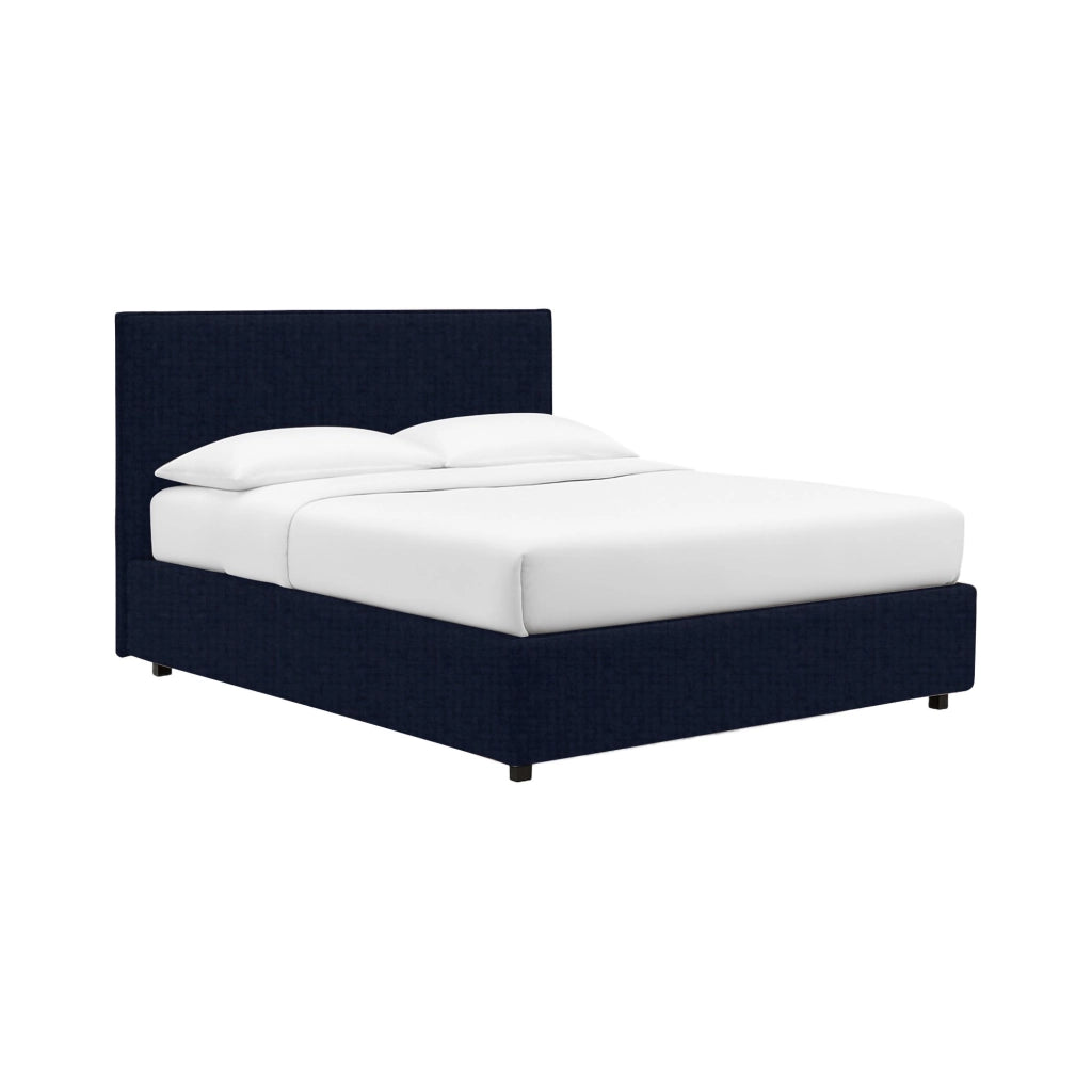 Basildon, Letto Matrimoniale Sfoderabile Made in Italy, Viola Scuro