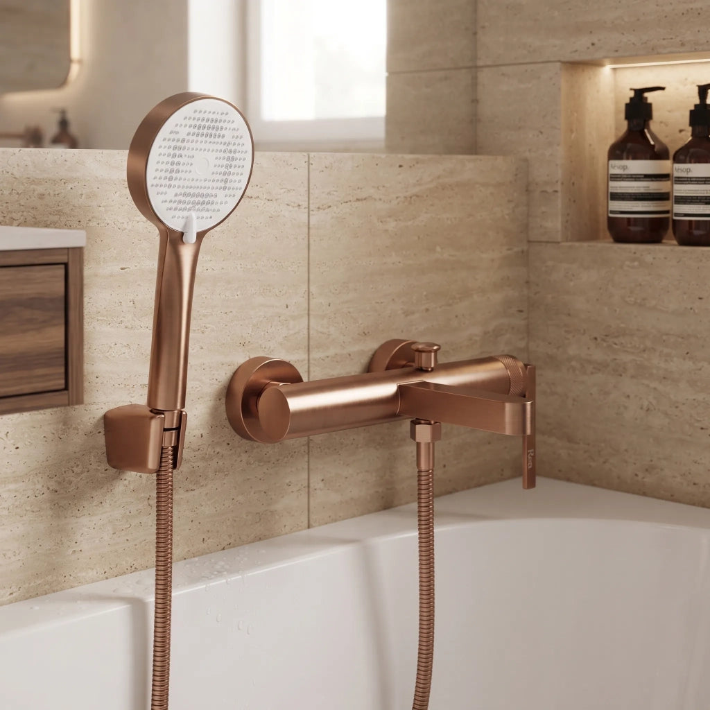 Rubinetto Da Vasca Rea Grace Brush Copper