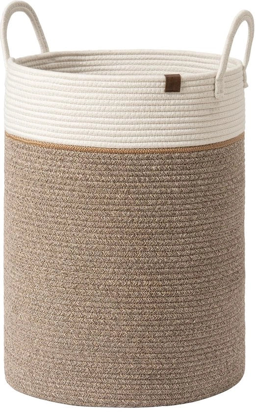 Mandopvitrina in cotone - Mandopvitrina grande in cotone, cesto per coperte, giocattoli per bambini, cesto XL per la stanza dei bambini Mocha