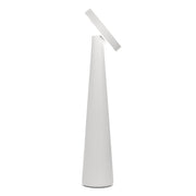 Zafferano Lampada da Tavolo Ricaricabile Angelina - Senza Fili, Testa Orientabile, Controllo Touch, Design Moderno per Interni - Colore Grigio chiaro